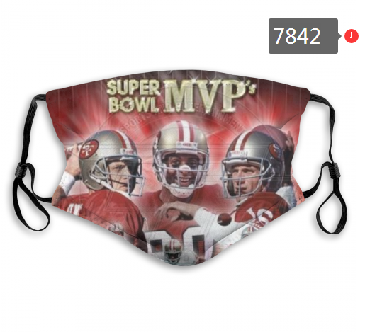 NFL 2020 San Francisco 49ers #16 Dust mask with filter->nfl dust mask->Sports Accessory